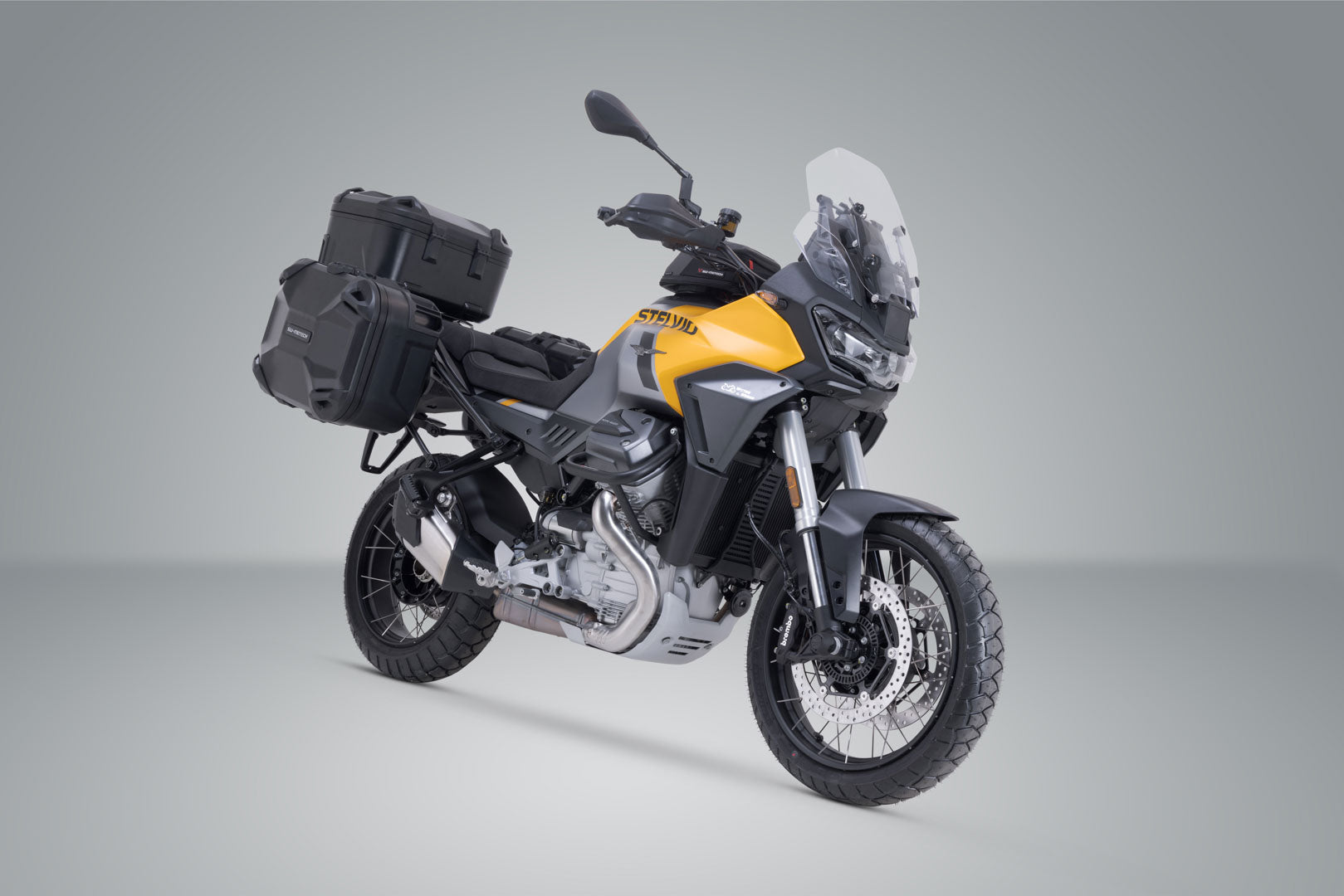 SW-MOTECH / SWモテック アドベンチャーツーリングセット DUSC(トップケース付き) ブラック。Moto Guzzi・ステルヴィオ(23-)。 | ADV.17.624.65000/B