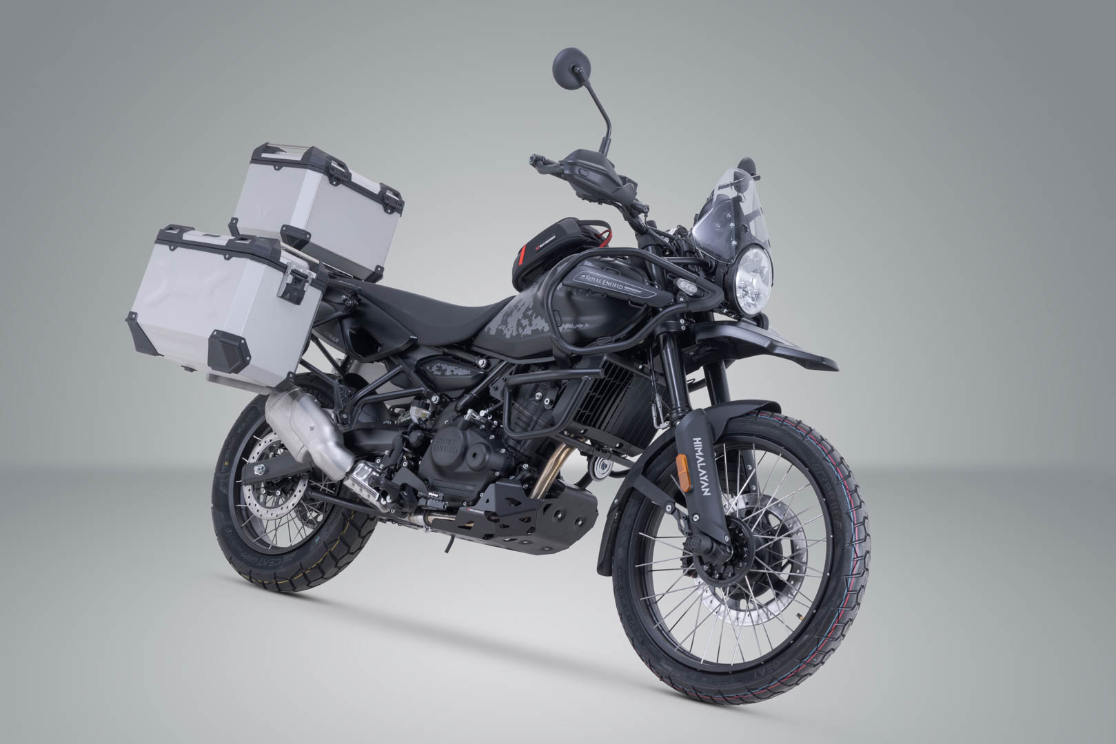 SW-MOTECH / SWモテック アドベンチャーツーリングセット TRAX ADV シルバー。ロイヤル・エンフィールド・ヒマラヤン 450 ラリー (25-)。 | ADV.41.620.75100/S
