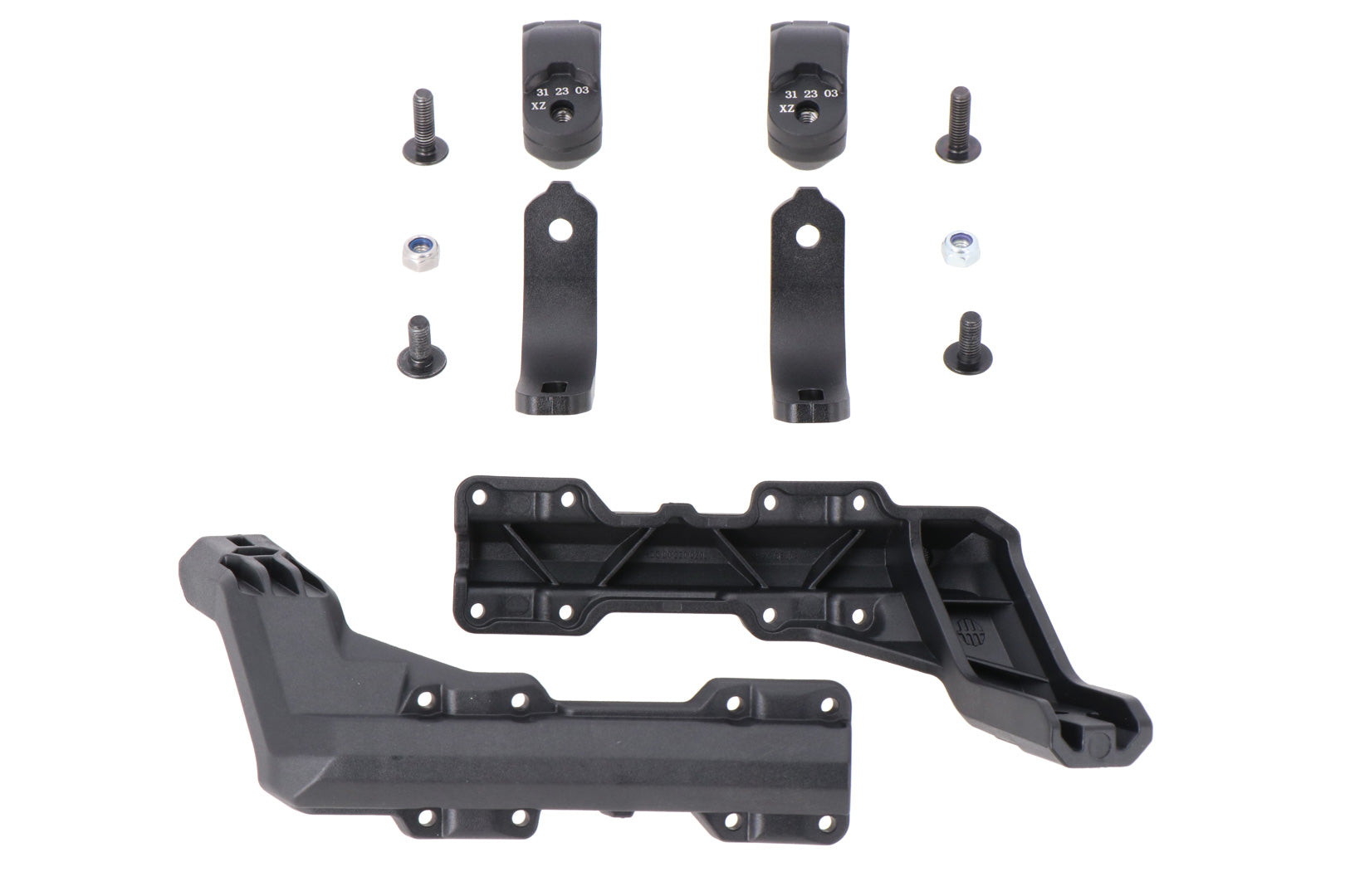 SW-MOTECH / SWモテック ハンドプロテクター取付キット(ブラック)。22 mmハンドルバー用。1点固定式。 | HDG.00.220.80000/B
