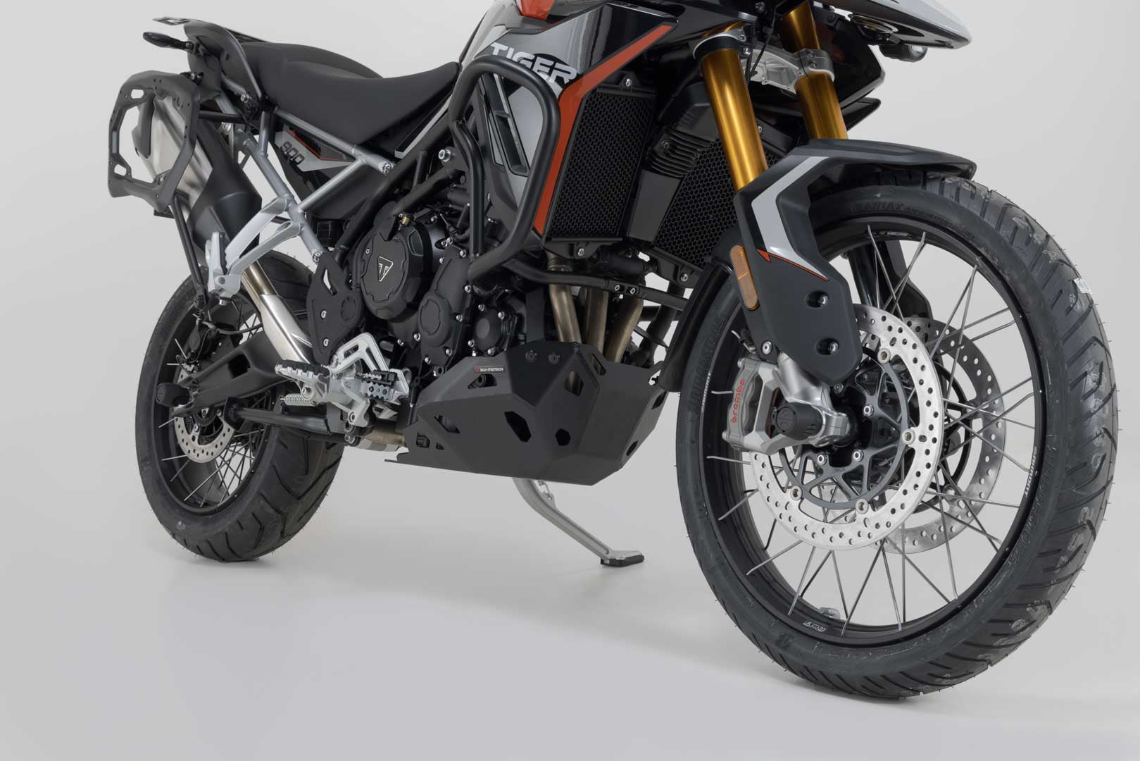SW-MOTECH / SWモテック エンジンガード(ブラック)。Triumph・タイガー 900 GT/ラリー PRO(23-)。 | MSS.11.608.10000/B