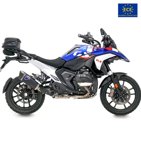 Termignoni / テルミニョーニ ブラックチタン スリップオンエキゾースト BMW R1300GS 2023-2024 | BW2808040INC