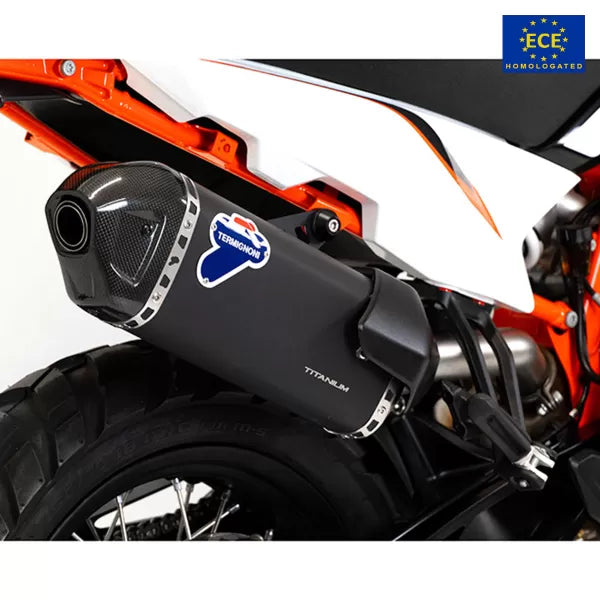 Termignoni / テルミニョーニ ブラックチタン スリップオンエキゾースト KTM Adventure 890 2023-2024 | KT3208040INC