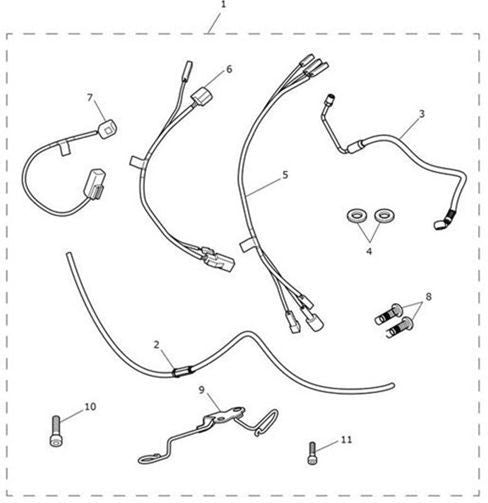 Triumph Cable Kit High Bars | A9630662