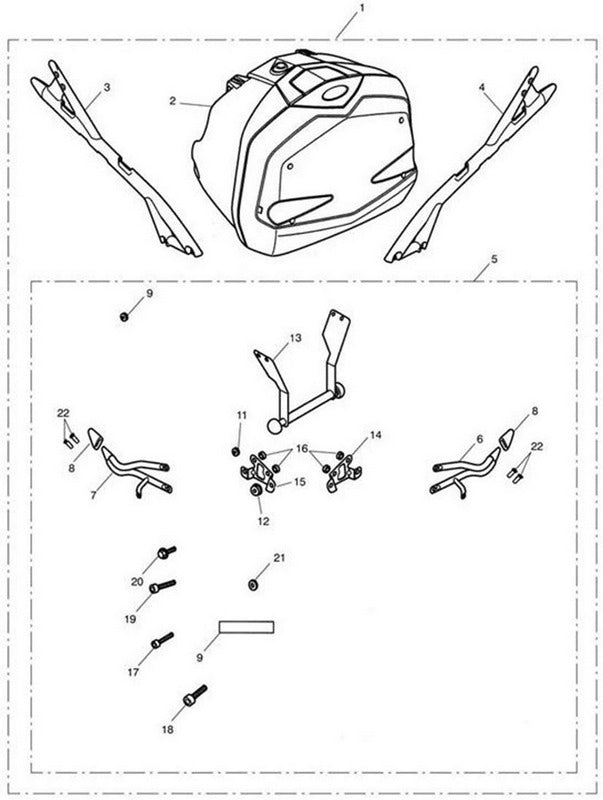 Triumph Bracket Int P/Rail LH | T2350711