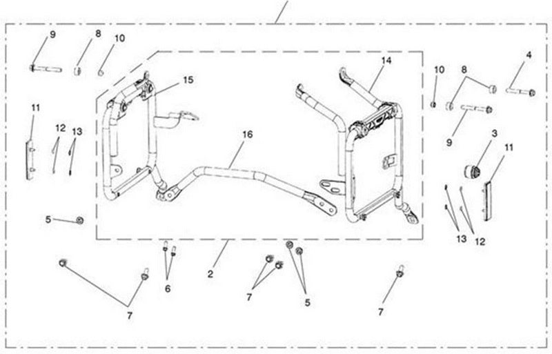 Triumph Mounting Frame Assy RH | T2352386
