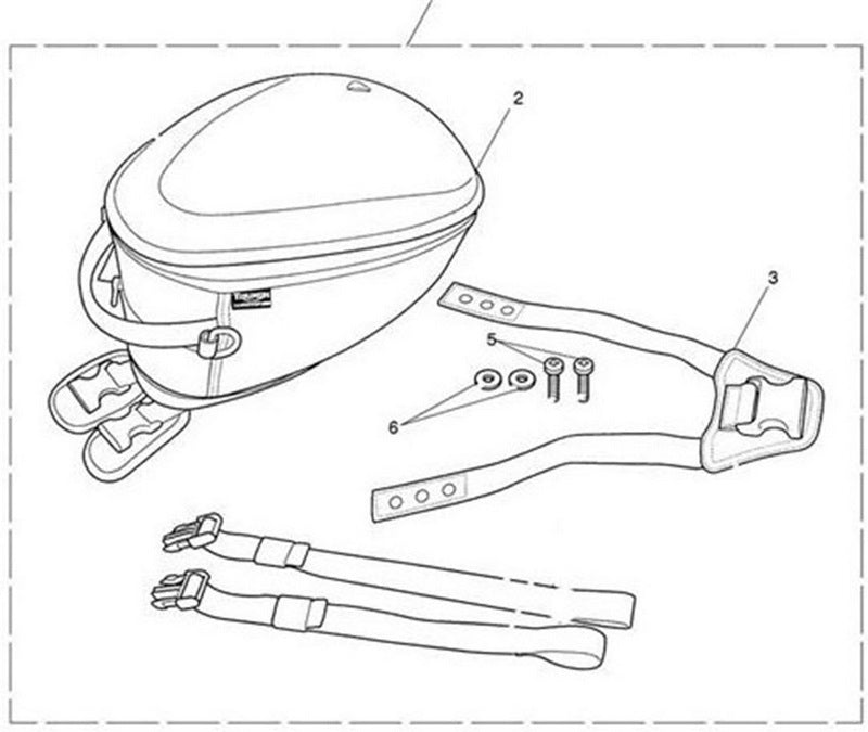 Triumph Harness Front Tank Bag | T9510208