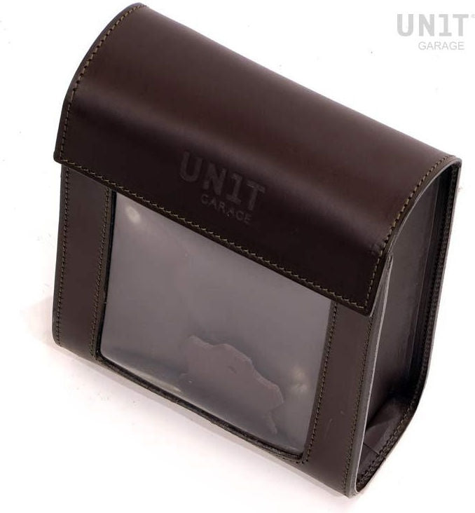 Unit Garage / ユニットガレージ タンク バッグ ブラウン レザー | COD. 122509_04ブラウン