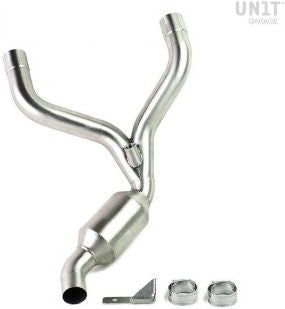 Unitgarage / ユニットガレージ Headpipe without catalitic converter in inox | 1539