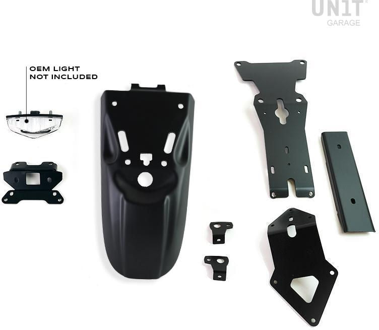 Unitgarage / ユニットガレージ Rear fender with license plate kit for the original headlight | 1651-1694