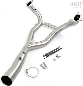 Unitgarage / ユニットガレージ Headpipe without catalitic converter 1250LC in Titanium | 1930TitS