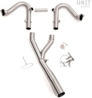 Unitgarage / ユニットガレージ Headpipe without catalitic converter 1250LC in inox | 1930