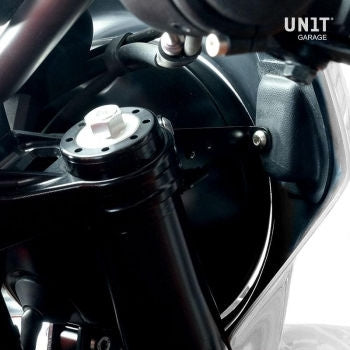Unitgarage / ユニットガレージ Mounting brackets for Fenouil windscreen with fork cod.2904 | 2909