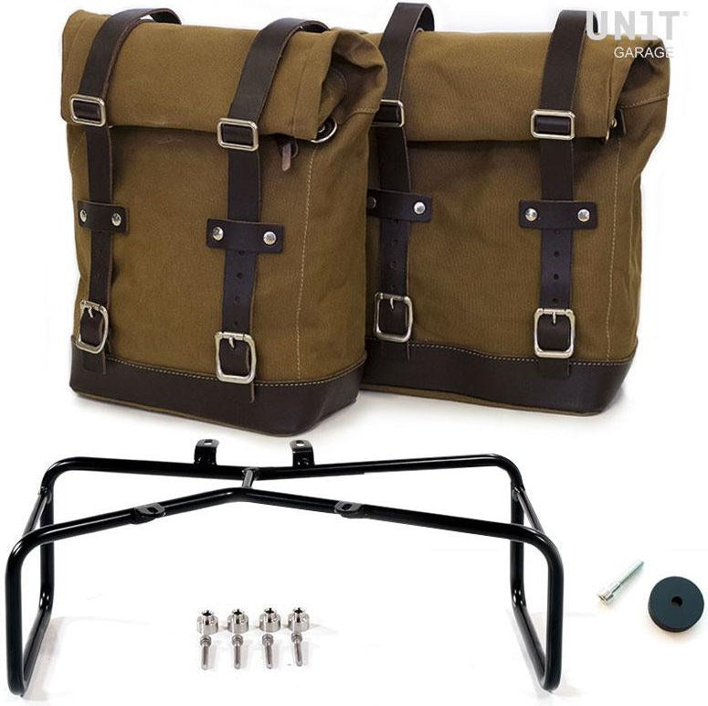 Unitgarage / ユニットガレージ Two Side Panniers Canvas + Double Subframe NineT | 2xU001-1626-A2