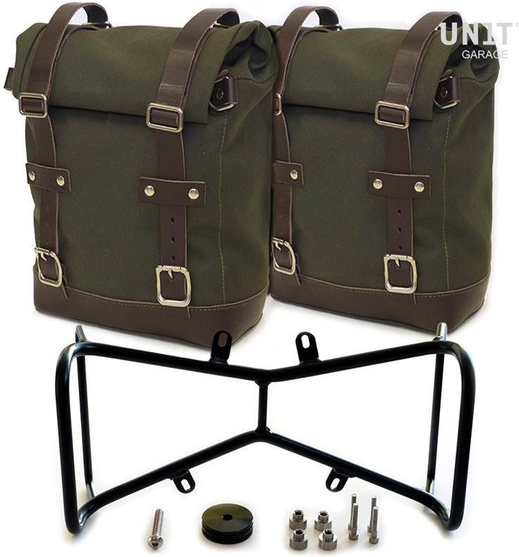 Unitgarage / ユニットガレージ Two Side Panniers Canvas + Symmetrical Double Subframe NineT | 2xU001-1632-A2