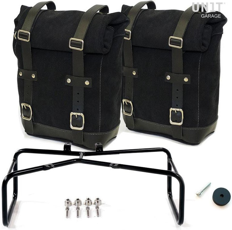 Unitgarage / ユニットガレージ Two Waxed suede Side Panniers + Symmetrical Double Subframe NineT | 2xU002-1632-A2