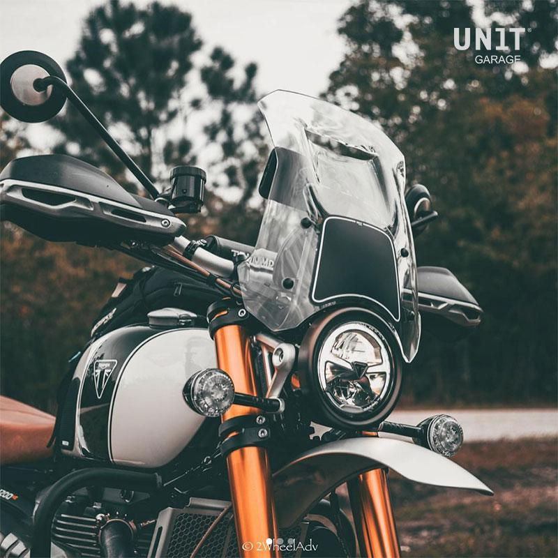 Unitgarage / ユニットガレージ Windshield with GPS support for Triumph 1200 XC-XE | 3105