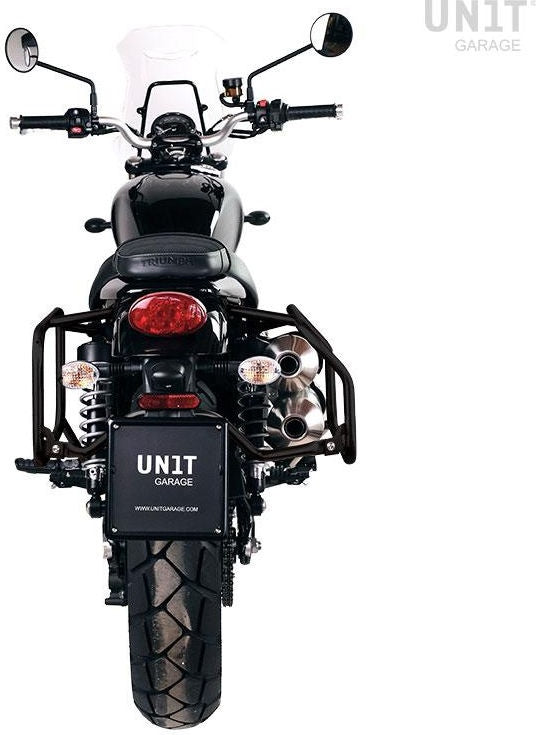Unitgarage / ユニットガレージ Triumph Street Scrambler frames for Atlas aluminum side panniers | 3143