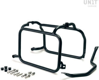 Unitgarage / ユニットガレージ Inox Subframes for Atlas aluminum side panniers HD Pan America | 3306-BL