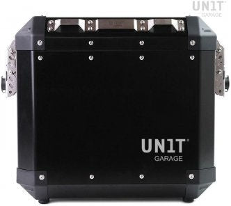 Unitgarage / ユニットガレージ Aluminium Panniers Atlas 34L exhaust side | AL1E-BL