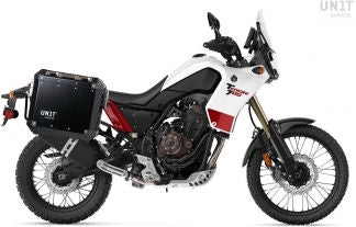 Unitgarage / ユニットガレージ Pair of Atlas 47L + 41L Aluminum panniers with Yamaha frames | AL2C-BL-3206-BL