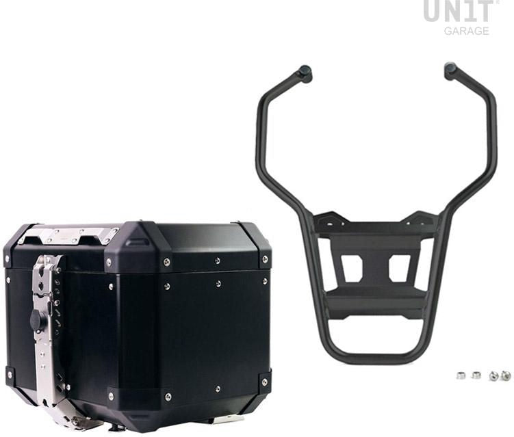 Unitgarage / ユニットガレージ Atlas 36L Aluminum Top Case + Rear luggage rack | AL4-BL-1932