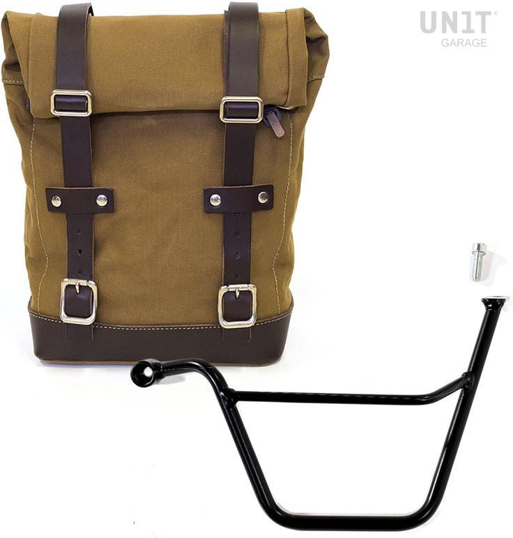 Unitgarage / ユニットガレージ Side Pannier Canvas + Left Subframe Triumph Bonneville T100 (2001-2016) | U001-1005SX