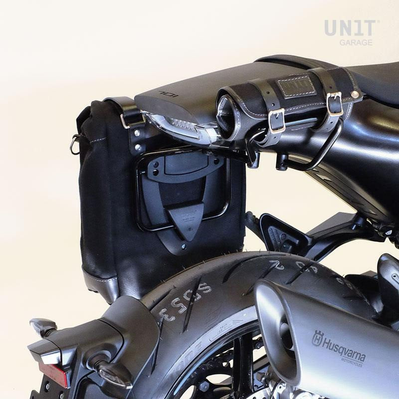Unitgarage / ユニットガレージ Side Pannier Canvas + Subframe husqvarna vitpilen 701 | U001-3001