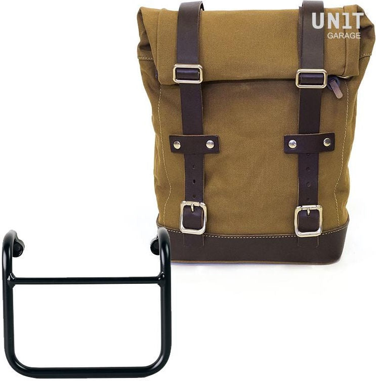 Unitgarage / ユニットガレージ Side Pannier Canvas + Subframe R18 for Straight pipe exhaust | U001-3400