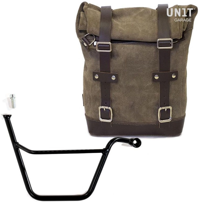 Unitgarage / ユニットガレージ Waxed Suede Side Pannier + Right Subframe Triumph T100 Bonneville (2001-2016) | U002-1005DX