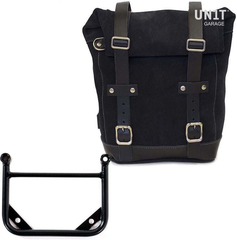 Unitgarage / ユニットガレージ Side bag in split leather + Universal frame | U002-1006