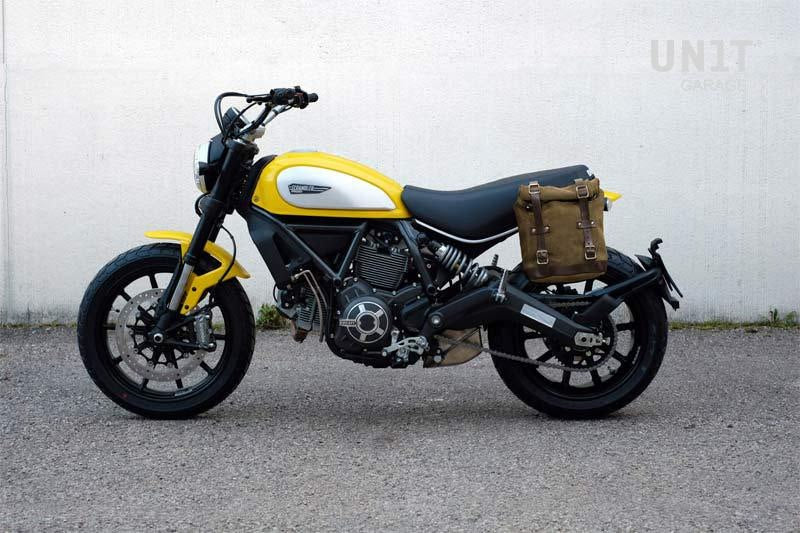Unitgarage / ユニットガレージ Waxed Suede Side Pannier + Subframe Ducati Scrambler Series | U002-1007