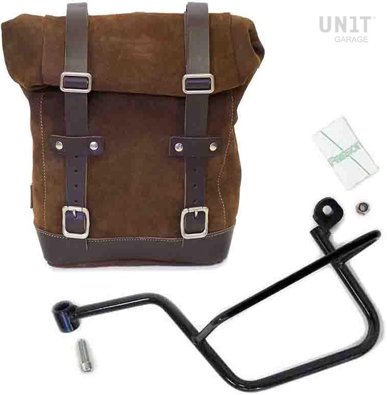 Unitgarage / ユニットガレージ Waxed Suede Side Pannier + Left Subframe Guzzi V7 | U002-2213SX