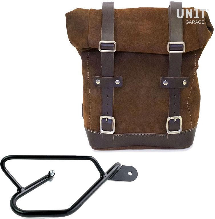 Unitgarage / ユニットガレージ Waxed Suede Side Pannier + Right Subframe Guzzi V9 Bobber | U002-2250DX