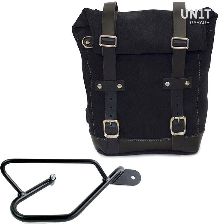 Unitgarage / ユニットガレージ Waxed Suede Side Pannier + Right Subframe Guzzi V9 Bobber | U002-2250DX