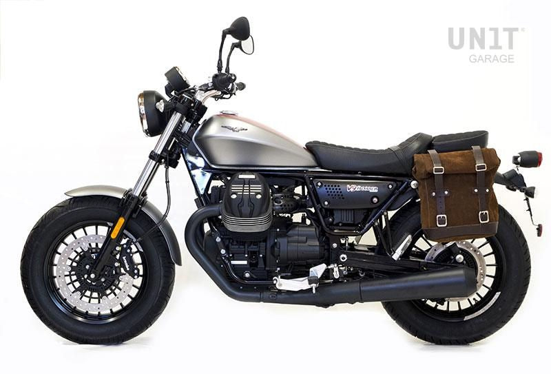 Unitgarage / ユニットガレージ Waxed Suede Side Pannier + Left Subframe Guzzi V9 Bobber | U002-2250SX
