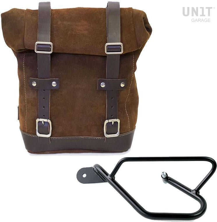 Unitgarage / ユニットガレージ Waxed Suede Side Pannier + Left Subframe Guzzi V9 Bobber | U002-2250SX