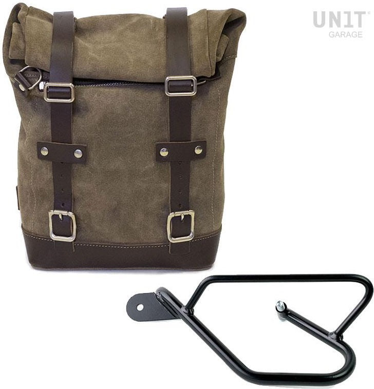 Unitgarage / ユニットガレージ Waxed Suede Side Pannier + Left Subframe Guzzi V9 Bobber | U002-2250SX
