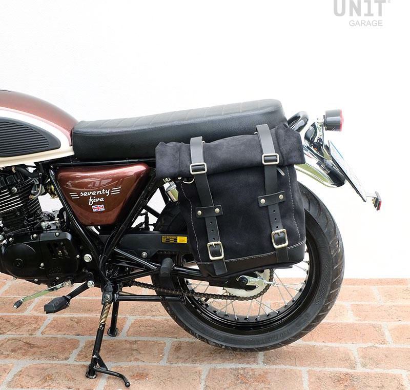 Unitgarage / ユニットガレージ Waxed Suede Side Pannier + Left Subframe Mash | U002-2600SX