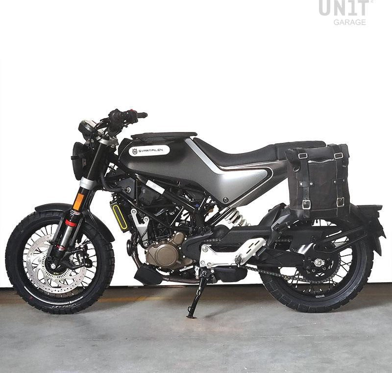 Unitgarage / ユニットガレージ Waxed Suede Side Pannier + Left Subframe husqvarna 401 (2020 until now) | U002-3003SX