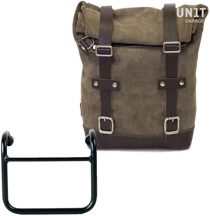 Unitgarage / ユニットガレージ Waxed suede Side Pannier + Subframe R18 for Straight pipe exhaust | U002-3400