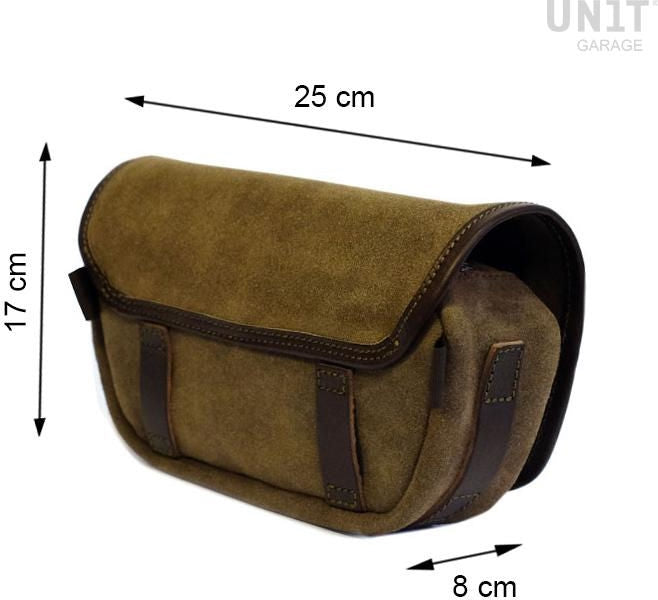 Unitgarage / ユニットガレージ Handlebar bag Sahara Split leather | U038