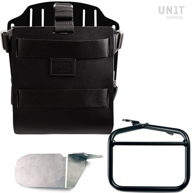 Unitgarage / ユニットガレージ Carrying system in aluminum with adjustable leather front Quick Release System and right frame | U085-U000-1007DX
