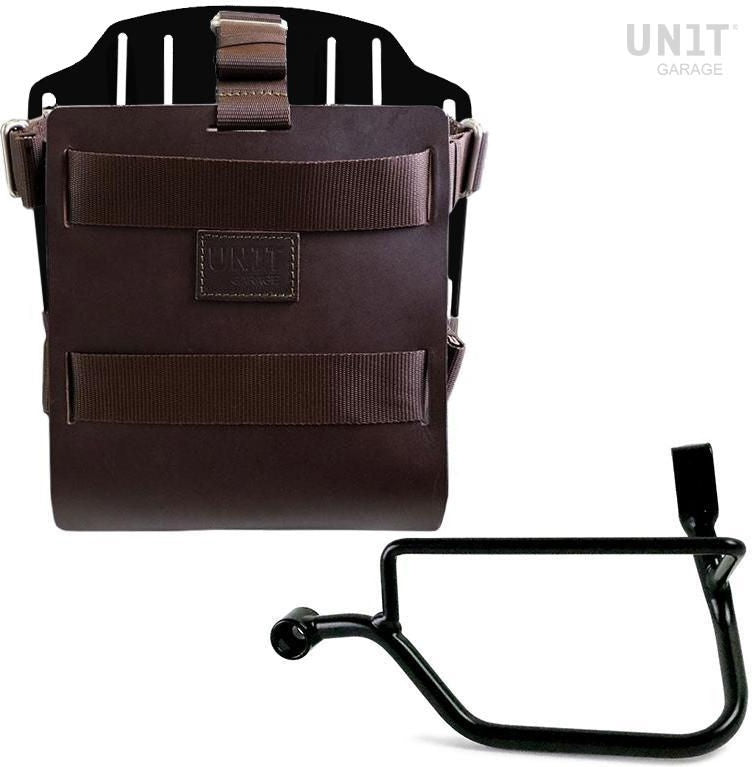 Unitgarage / ユニットガレージ Carrying system in aluminum with adjustable leather front Quick Release System and frame Street Twin 900 (2016 until now) | U085-U000-1017SX
