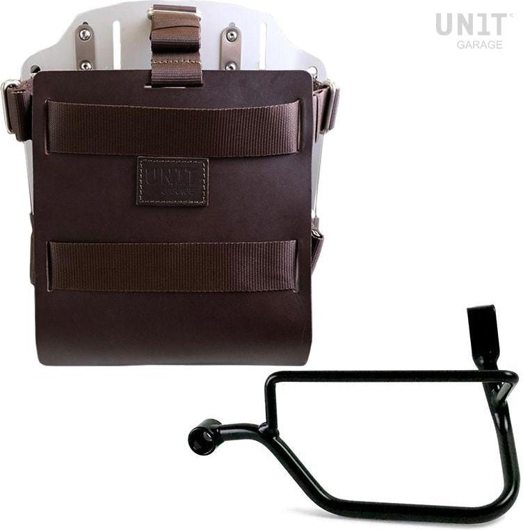 Unitgarage / ユニットガレージ Carrying system in aluminum with adjustable leather front Quick Release System and frame Street Twin 900 (2016 until now) | U085-U000-1017SX