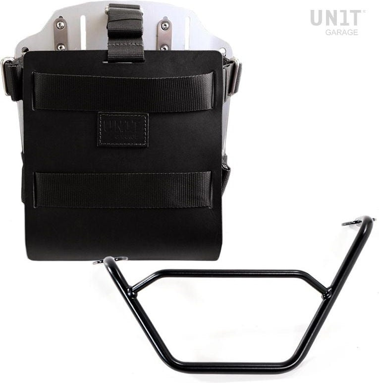 Unitgarage / ユニットガレージ Carrying system in aluminum with adjustable leather front Quick Release System and frame | U085-U000-1901SX