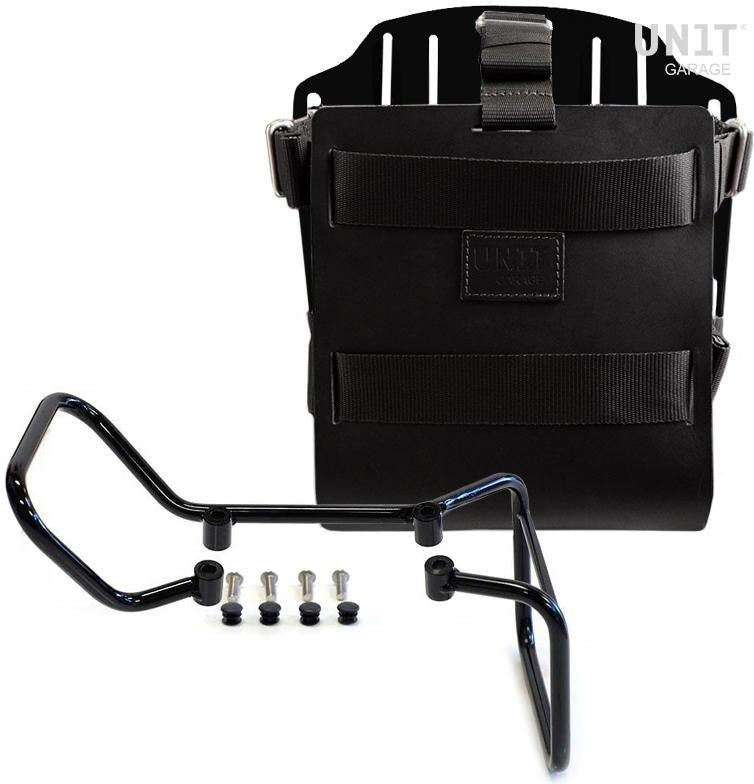 Unitgarage / ユニットガレージ Carrying system in aluminum with adjustable leather front Quick Release System and vitpilen 701 frame | U085-U000-3001
