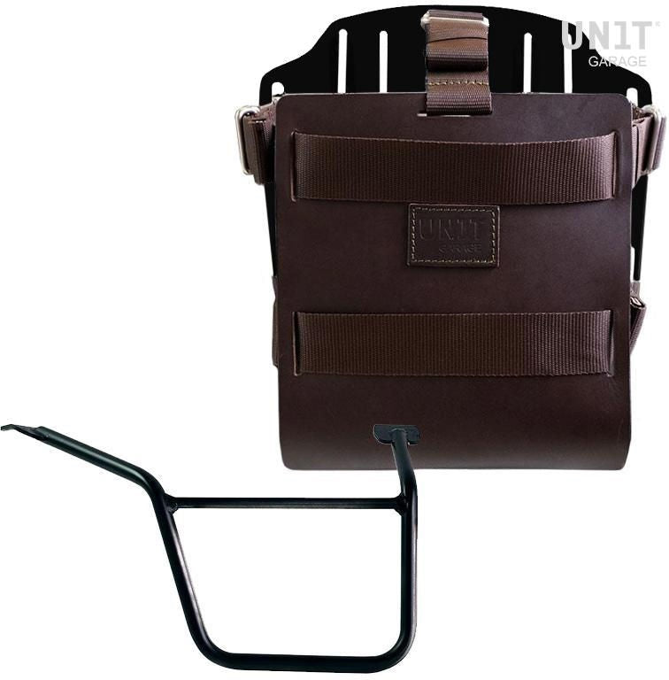Unitgarage / ユニットガレージ Carrying system in aluminum with adjustable leather front Quick Release System and frame Pan America 1250 | U085-U000-3304DX