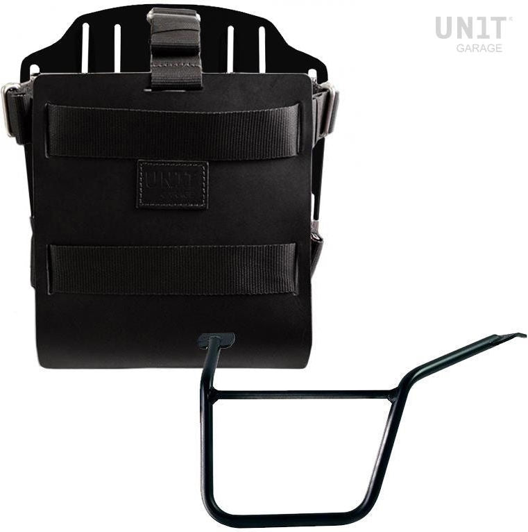 Unitgarage / ユニットガレージ Carrying system in aluminum with adjustable leather front Quick Release System and frame Pan America 1250 | U085-U000-3304SX