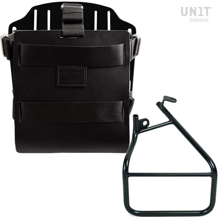 Unitgarage / ユニットガレージ Carrying system in aluminum with adjustable leather front Quick Release System and frame Sportster S 1250 | U085-U000-3320SX