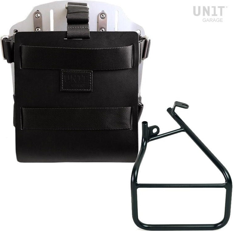 Unitgarage / ユニットガレージ Carrying system in aluminum with adjustable leather front Quick Release System and frame Sportster S 1250 | U085-U000-3320SX